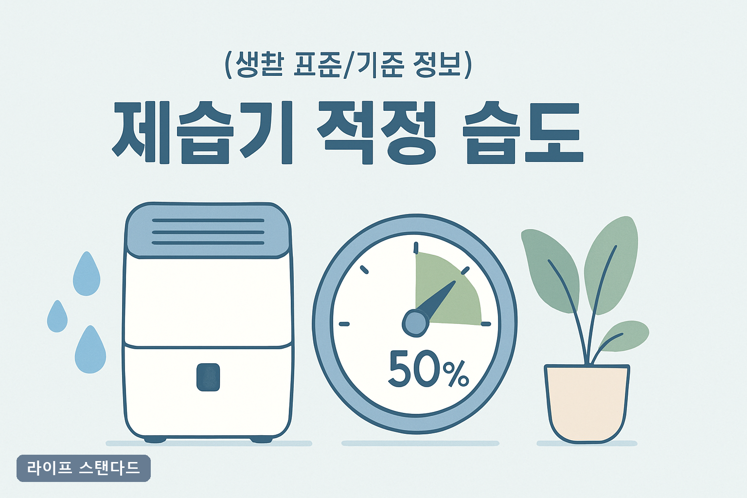 제습기 습도 60% vs 50%, 이 10% 차이가 곰팡이를 부릅니다 (공간·계절별 설정값)**