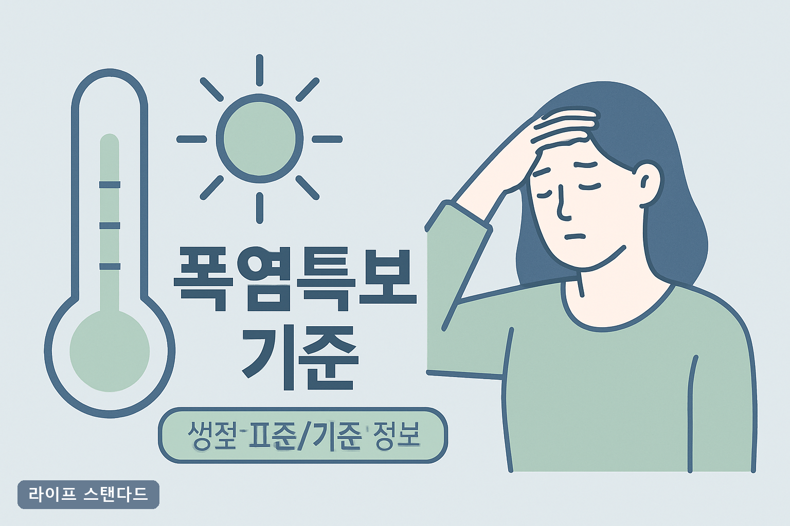 폭염특보 기준, 33℃와 35℃ 딱 2도 차이가 '주의보'와 '경보'를 가릅니다**