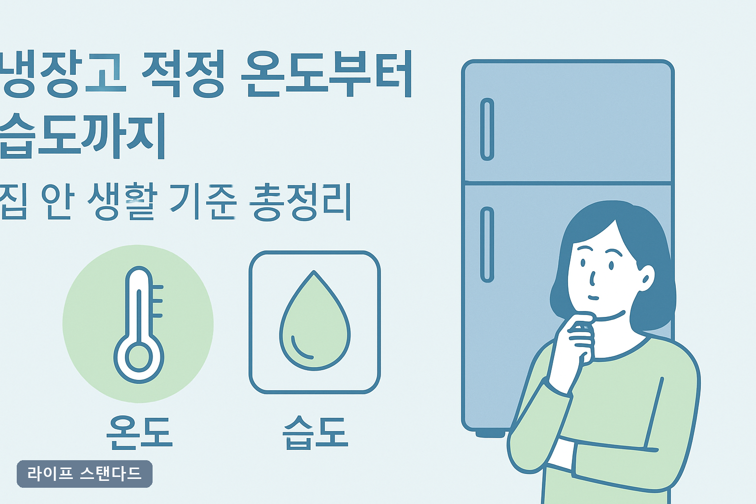 냉장고 적정 온도부터 습도까지, 집 안 생활 기준 총정리