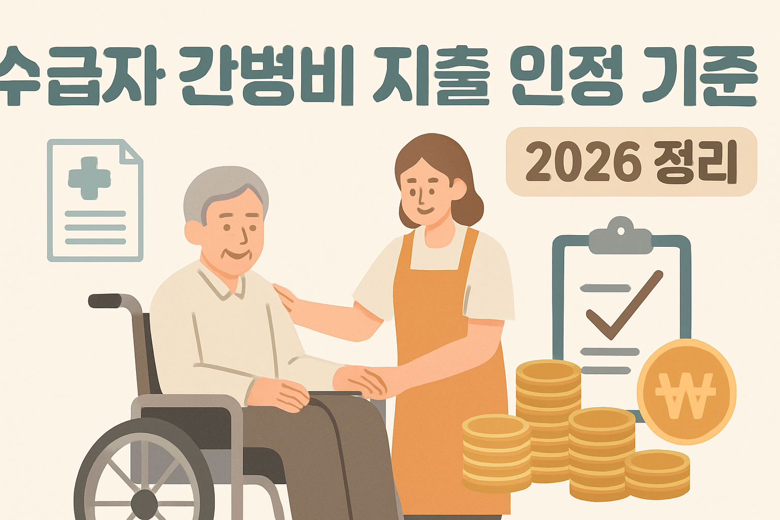 수급자 간병비 지출 인정 기준 2026 정리