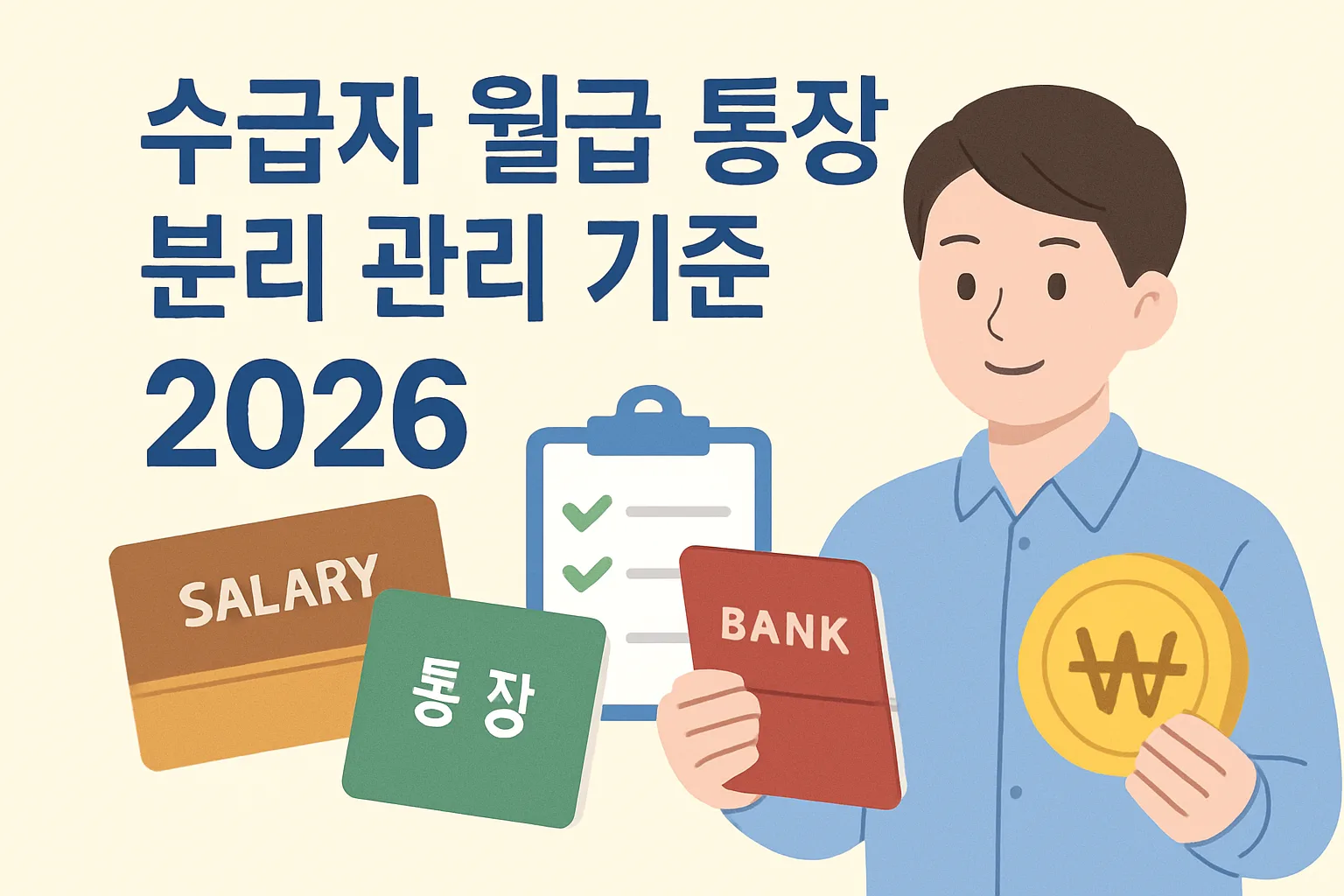 수급자 월급 통장 분리 관리 기준 2026