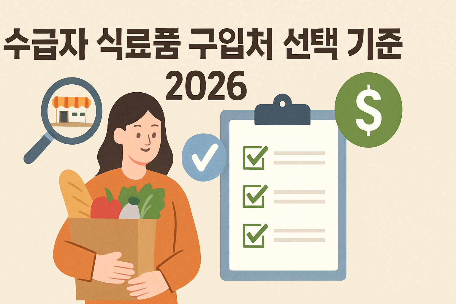 수급자 식료품 구입처 선택 기준 2026
