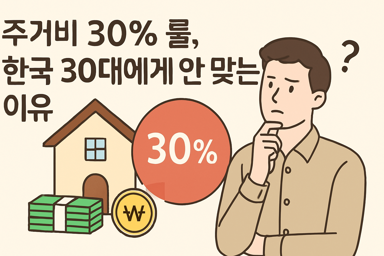주거비 30% 룰, 한국 30대에게 안 맞는 이유