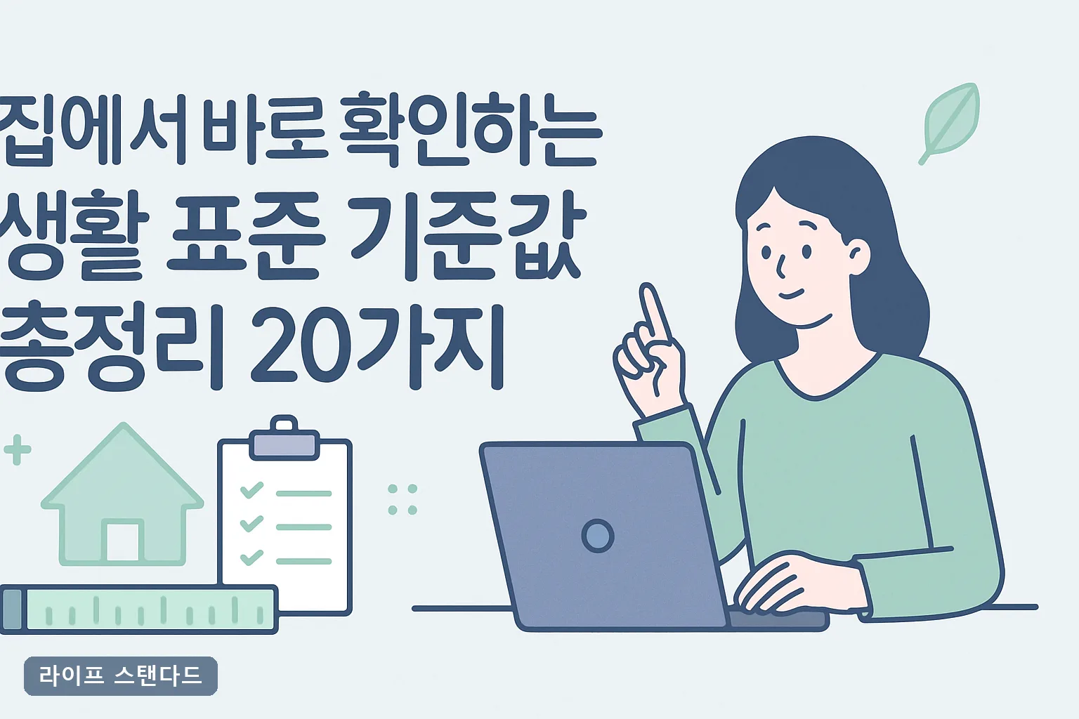 집에서 바로 확인하는 생활 표준 기준값 총정리 20가지